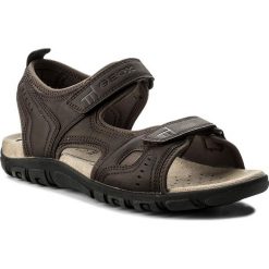 Sandały GEOX - U S. Strada A U4224A 000BC C6024 Dk Coffee. Brązowe sandały męskie Geox, z materiału. W wyprzedaży za 199.00 zł.