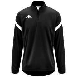 Bluza dresowa 1/2 zip Kappa Dolvole. Białe bluzy rozpinane męskie Kappa, bez wzorów, z dresówki, sportowe, bez ramiączek, bez kaptura. Za 207.50 zł.