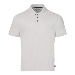 Polo anty UV Musto Evo Crew. Szare koszulki polo męskie Musto, m, bez wzorów, eleganckie, bez kołnierzyka, bez ramiączek. Za 316.50 zł.
