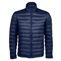 Męska Ocieplana Kurtka Wilson. Niebieskie kurtki męskie SOL'S, m, bez wzorów, z puchu, sportowe, bez ramiączek, bez kaptura. Za 330.99 zł.