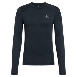 Longsleeve termoaktywny męski ODLO Fundamentals Active Warm Bl Top Crew Neck. Czarne bielizna termoaktywna męska Odlo, m, bez wzorów, bez ramiączek. Za 189.99 zł.