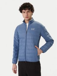 EA7 Emporio Armani Kurtka puchowa 8NPB23 PNGPZ UB064 Niebieski Regular Fit. Niebieskie kurtki męskie EA7 Emporio Armani, l, bez wzorów, z puchu, bez ramiączek, bez kaptura. Za 819.99 zł.