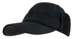 Czarna Jesienno-Zimowa Męska Czapka z Daszkiem -Pako Jeans- Bejsbolówka z Nausznikami. Czarne czapki męskie Pako Jeans, na zimę, bez wzorów, z jeansu. Za 49.00 zł.