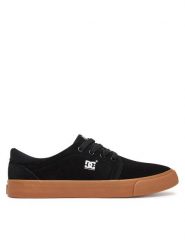 DC Tenisówki SS25-3C015 Czarny. Czarne trampki męskie DC, bez wzorów, z nubiku, bez zapięcia. Za 229.99 zł.