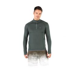 Koszulka turystyczna męska z długim rękawem 100% Merino WOOLONA Halldor. Zielone koszulki męskie z długim rękawem WOOLONA, l, bez wzorów, sportowe, bez kołnierzyka, bez ramiączek. W wyprzedaży za 378.00 zł.