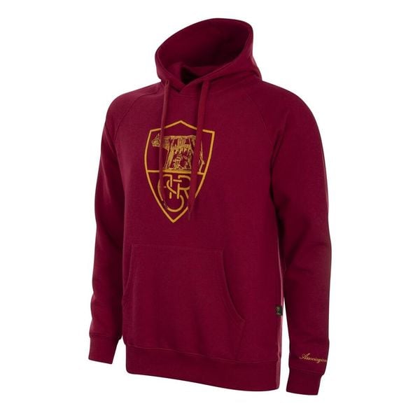 Bluza z kapturem AS Roma Heritage Rosso. Czerwone bluzy nierozpinane męskie COPA FOOTBALL, xl, bez wzorów, z kapturem. Za 380.78 zł.