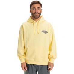 Bluza z kapturem dla Mężczyzn APOG HERITAGE Żółty. Żółte bluzy nierozpinane męskie Quiksilver, m, bez wzorów, z bawełny, z kapturem. Za 339.99 zł.