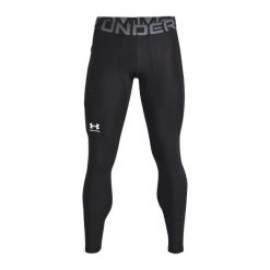 Legginsy fitness męskie Under Armour Ua Hg Armour 001. Czarne bielizna termoaktywna męska Under Armour, l, bez wzorów, do biegania. Za 131.19 zł.