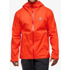 Kurtka przeciwdeszczowa męska Black Diamond Fineline Stretch Shell. Czerwone kurtki męskie Black Diamond, m, bez wzorów, sportowe, bez ramiączek, bez kaptura. Za 581.99 zł.