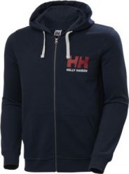 Helly Hansen Bluza męska Logo Full Zip Hoodie Navy r. M (34163_597). Niebieskie bluzy nierozpinane męskie Helly Hansen, m, bez wzorów, bez ramiączek, bez kaptura. Za 449.99 zł.