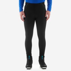 Legginsy termoaktywne do narciarstwa biegowego męskie Inovik XC S 100. Czarne bielizna termoaktywna męska INOVIK, l, bez wzorów, z elastanu, narciarskie. Za 119.99 zł.