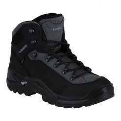 Buty trekkingowe męskie Lowa Renegade Warm Mid Gtx. Czarne buty trekkingowe męskie Lowa, bez wzorów, z materiału, bez zapięcia. Za 1,067.00 zł.