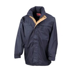 Kurtka przeciwdeszczowa na pół sezonu Result. Niebieskie kurtki męskie RESULT, m, bez wzorów, bez ramiączek, bez kaptura. Za 214.00 zł.