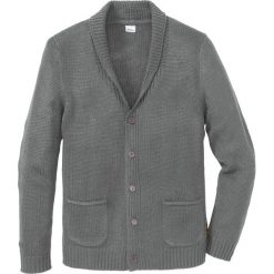 Sweter rozpinany Regular Fit bonprix szary melanż. Swetry męskie bonprix. Za 37.99 zł.