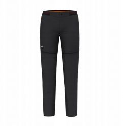 Spodnie pedroc 2 dst 2/1-black out-48 (m) SALEWA. Czarne długie spodnie sportowe męskie Salewa, bez wzorów. Za 624.23 zł.
