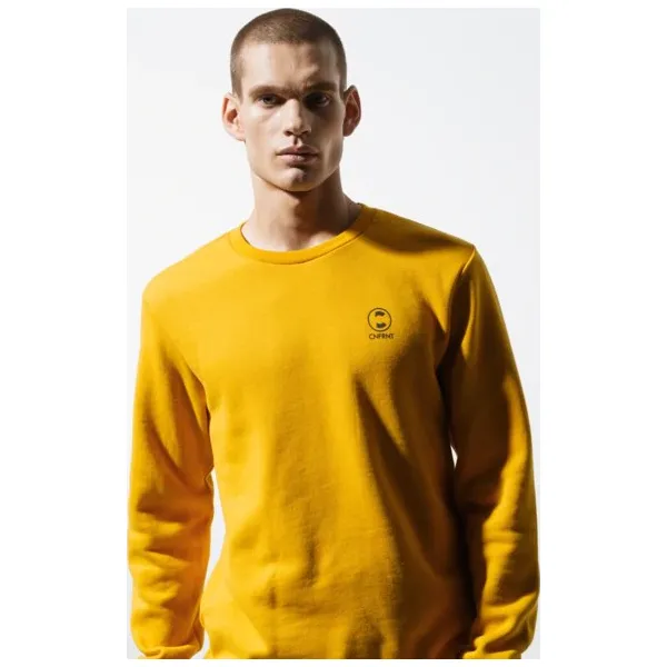 Confront Bluza Essential Ylw Sweatshirt , żółty, rozmiar XL. Żółte bluzy nierozpinane męskie Confront, m, bez wzorów, z bawełny, eleganckie, bez ramiączek, bez kaptura. W wyprzedaży za 103.99 zł.