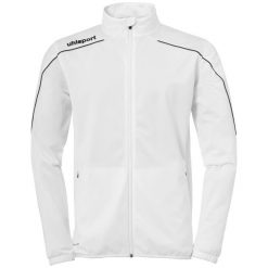 Kurtka Uhlsport Stream 22. Białe kurtki treningowe męskie Uhlsport, xl, bez wzorów, z dresówki, bez kaptura, na fitness i siłownię. Za 148.50 zł.