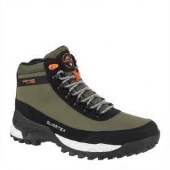 Buty męskie trekkingowe wysokie Vertigo AULP EVEREST wodoodporne. Zielone buty trekkingowe męskie Aulp, bez wzorów, sportowe, bez obcasa, bez zapięcia. W wyprzedaży za 259.99 zł.