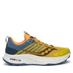 Buty do biegania Saucony. Brązowe buty do biegania męskie Saucony, bez wzorów, bez zapięcia, do biegania. Za 479.99 zł.
