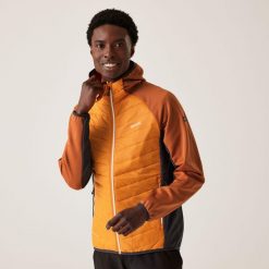 Kurtka turystyczna hybrydowa męska Andreson VIII. Brązowe kurtki męskie Regatta, m, bez wzorów, z poliamidu, eleganckie, bez ramiączek, bez kaptura. Za 119.99 zł.