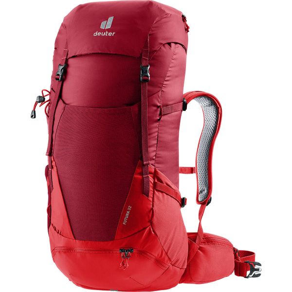 Plecak z siatką dystansową Deuter Futura 32 - masala/cherry. Czerwone plecaki męskie Deuter, bez wzorów. Za 734.99 zł.
