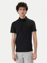 Guess Polo M6RP02 KD202 Czarny Slim Fit. Czarne koszulki polo męskie Guess, m, z aplikacjami, z syntetyku, bez kołnierzyka, bez ramiączek. Za 299.99 zł.
