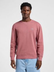 MESKA BLUZA LEE PATCH CREW SWS HENNA 112363880. Bluzy nierozpinane męskie Lee, m, bez wzorów, bez ramiączek, bez kaptura. Za 159.99 zł.