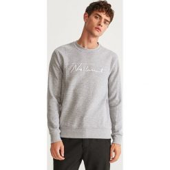 Bluza ze strukturalnej dzianiny - Jasny szar. Szare bluzy nierozpinane męskie Reserved, z dzianiny. Za 99.99 zł.