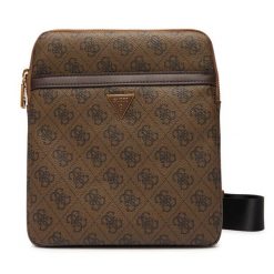 Saszetka Guess. Brązowe saszetki męskie Guess, z aplikacjami, małe. Za 329.99 zł.