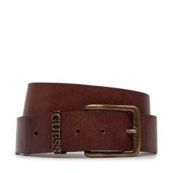 Pasek Męski Guess. Brązowe paski męskie Guess, z aplikacjami. Za 159.99 zł.