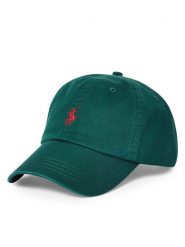 Polo Ralph Lauren Czapka z daszkiem 710667709031 Zielony. Zielone czapki męskie Polo Ralph Lauren, bez wzorów, z bawełny. Za 289.99 zł.