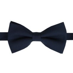 Wełniana Mucha Męska - His Story - Granatowa. Niebieskie krawaty i muchy męskie His Story, z aplikacjami, z wełny, eleganckie. Za 49.00 zł.