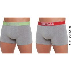 Bokserki (2 szt.) w kolorze w kolorze szarym. Szare bokserki męskie Lonsdale, Kangol, Crosshatch, l, bez wzorów. W wyprzedaży za 37.95 zł.