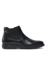 Geox Sztyblety U Brayden 2Fit Abx B U64N1B 00043 C9999 Czarny. Czarne sztyblety męskie Geox, ze skóry, bez obcasa, bez zapięcia. Za 579.99 zł.