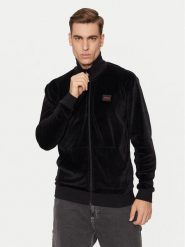 Hugo Bluza 50524804 Czarny Regular Fit. Czarne bluzy rozpinane męskie Hugo, m, bez wzorów, z syntetyku, bez ramiączek, bez kaptura. Za 599.99 zł.
