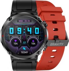 Smartwatch Gravity Zegarek męski SMARTWATCH GRAVITY GT21-6 BK/RD/BK. Zegarki męskie Gravity. Za 198.96 zł.