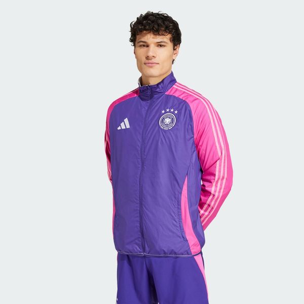 Bluza Germany Anthem. Białe bluzy nierozpinane męskie ADIDAS, l, bez wzorów, z materiału, sportowe, bez ramiączek, bez kaptura. W wyprzedaży za 464.10 zł.