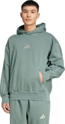 Bluza męska adidas A SZN W FL HD zielona JL6538 XL. Zielone bluzy nierozpinane męskie ADIDAS, m, bez wzorów, bez ramiączek, bez kaptura. Za 452.34 zł.
