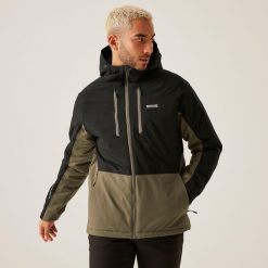 Kurtka turystyczna męska Highton Stretch III wodoodporna ocieplana. Szare kurtki męskie Regatta, m, bez wzorów, sportowe, bez ramiączek, bez kaptura. W wyprzedaży za 348.35 zł.