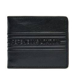 Portfel Pepe Jeans. Czarne portfele męskie Pepe Jeans, bez wzorów, z jeansu. Za 129.99 zł.