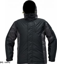 CERVA DAYBORO parka - męska kurtka zimowa, odpinany kaptur, polar kołnierz i w kapturze, odblaskowe elementy, 100% poliester - czarny XL. Czarne bluzy z polaru męskie CERVA, na zimę, m, bez wzorów, z polaru, bez kaptura. Za 253.41 zł.