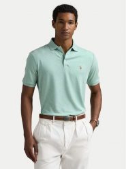 Polo Ralph Lauren Polo 710704319166 Zielony Custom Slim Fit. Zielone koszulki polo męskie Polo Ralph Lauren, m, bez wzorów, z bawełny, bez kołnierzyka, bez ramiączek. Za 459.99 zł.