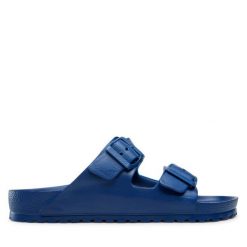 Klapki Birkenstock. Niebieskie klapki i japonki męskie Birkenstock, bez wzorów. Za 199.99 zł.