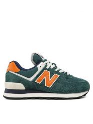 New Balance Sneakersy U574DI2 Zielony. Zielone buty sportowe na co dzień męskie New Balance, m, bez wzorów, ze skóry, bez ramiączek, bez kaptura. Za 339.99 zł.