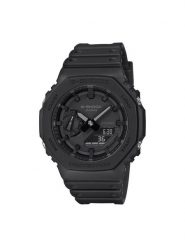 G-Shock Zegarek GA-2100-1A1ER Czarny. Czarne zegarki męskie G-Shock. Za 419.99 zł.