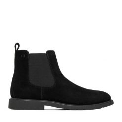 Sztyblety GINO ROSSI. Czarne sztyblety męskie Gino Rossi, bez obcasa, bez zapięcia. Za 379.99 zł.