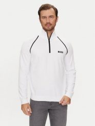 Boss Sweter Hydro-X 50519377 Biały Regular Fit. Białe kardigany męskie Boss, m, bez wzorów, z bawełny, bez ramiączek. Za 469.99 zł.