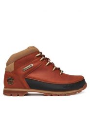Timberland Trapery Euro Sprint Mid Lace TB0A2K84EJD1 Brązowy. Brązowe buty zimowe męskie Timberland, bez wzorów, z nubiku, bez obcasa, bez zapięcia. Za 519.99 zł.