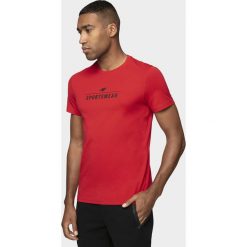 T-Shirt męski TSM302 - czerwony. T-shirty męskie 4f. Za 39.99 zł.