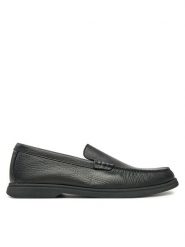 BOSS Mokasyny Sienne 50536173 Czarny. Czarne mokasyny męskie Boss, ze skóry, bez zapięcia. Za 479.99 zł.